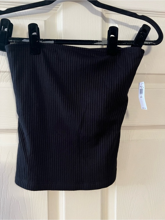 Old Navy Tops - Old Navy Ribbed Tube Top Black Petite Small NWT Strapless Bandeau